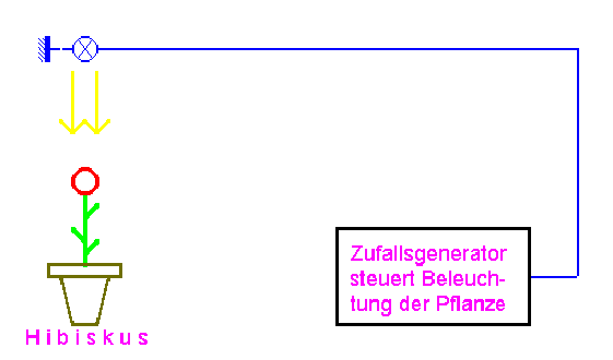 Schema: Experiment von M. ODIER